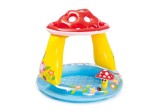 Piscina gonflabila pentru copii Intex Mushroom cu acoperis, 102x89 cm