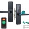Incuietoare Inteligenta wireless, Yala cu Aplicatie Tuya, VisionHub&reg;, Control de la Distanta, WiFi, 5 moduri de Acces, Cod PIN, Amprenta, 2 Chei, 2 Ca