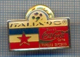 AX 458 INSIGNA SPORTIVA -ITALIA &#039;90 -CAMPIONATUL MONDIAL DE FOTBAL- COCA COLA