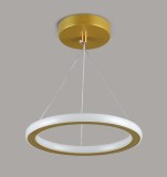 Cumpara ieftin Lustra LED 27W, D22cm, Gold, lumina rece/calda/neutra