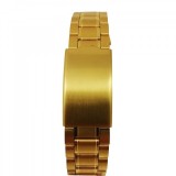 Cumpara ieftin Brățară metalică aurie 12mm, 14mm, 16mm, 18mm, 20mm, 22mm, 24mm WZ2739