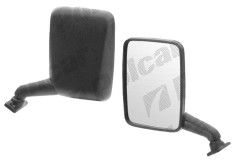 Oglinda exterioara Vw Lt28/31/35, 1996, Vw Transporter, 07.191992, Dreapta, Crom, manuala, Fara incalzire, carcasa neagra, Plana, View Max,