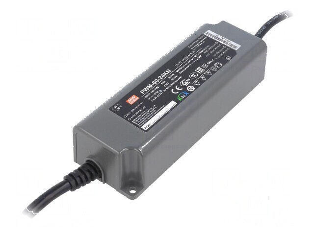 Alimentator pulsatoriu pentru benzi LED 60W 24VDC 2,5A IP67