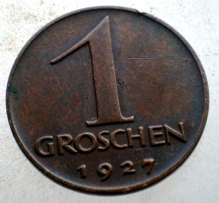 7.106 AUSTRIA 1 GROSCHEN 1927