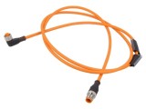 Cablu LUMBERG AUTOMATION RST 4-RKWT/LED R 4-1006/1,5m pentru senzori și automatizări, izolație PUR