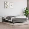 VidaXL Cadru de pat fără saltea, gri &icirc;nchis, 140x190 cm, textil