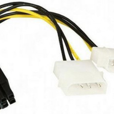 Cablu alimentare Gembrid 5.25inch Molex - 5.25inch Molex + 6 pin conector CC-PSU-6