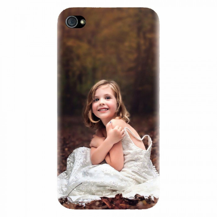 Husa silicon pentru Apple Iphone 4 / 4S, Girl In Wedding Dress Atest Autumn