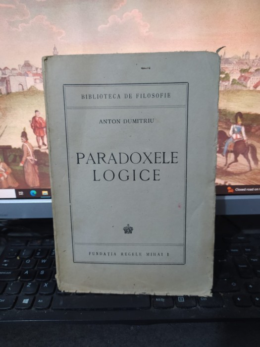 Anton Dumitriu, Paradoxele logice, timbre fiscale Fundația... București 1944 076