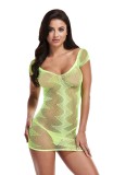 Rochie Lapdance Jacquard Mini Dress Green, S-L