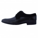 Pantofi barbati, din piele naturala, marca Eldemas, 792-049-01-24, negru