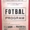 Program meci fotbal FC &quot;SOIMII&quot; SIBIU - PROGRESUL BUCURESTI (16.10.1977)