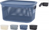 Cos de Depozitare cu Capac, Design Perforat, 12L