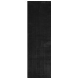 Cumpara ieftin Covor HUARTE, fir scurt, moale si lavabil, negru, 80x250 cm