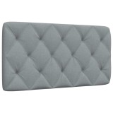 VidaXL Pernă tăblie de pat, gri deschis, 100 cm, material textil