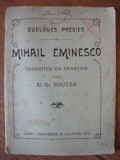 QUELQUES POESIES DE MIHAIL EMINESCO (editie bilingva) - 1911