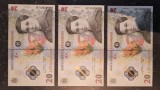 3 Bancnote 20 lei de colecție (Ecaterina Teodoroiu) stare perfectă - necirculate