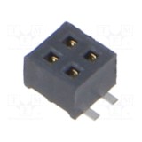 Conector şiruri pini mamă 4 PIN 1,27mm gold flash SMT SAMTEC