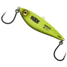 Pilker Madcat Vertical Jig Vibratix, Fluo Yellow Uv, 90g, 10cm, 1buc/pac