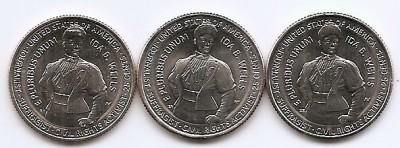 Statele Unite (SUA) Set 3 monede - 25 centi 2025 D+P+S - (Femei: Ida B. Wells; mintmark: D+P+S KM-809 UNC !!! foto