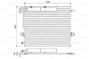 VALEO 814025 Condensator, climatizare