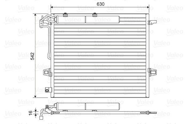 VALEO 814025 Condensator, climatizare