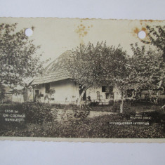 Humulesti(Neamț):Casa memoriala Ion Creanga,carte poș.foto Herscovici circ.1939