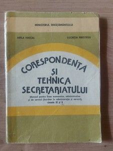 Corespondenta si tehnica secretariatului