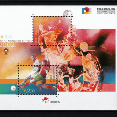 Portugalia, 2002 | Expo PHILAKOREA - CM Fotbal Japonia şi Coreea | MNH | aph