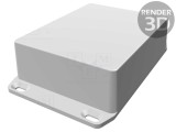 Carcasă Universală Neagră 94x119x37mm cu Lame de Fixare