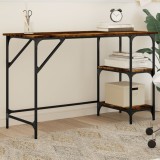 Cumpara ieftin Birou, stejar fumuriu, 120x50x75 cm, metal și lemn prelucrat