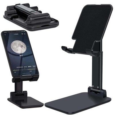 Suport pliabil universal pentru telefoane si tablete de pana la 10 inch - Negru foto