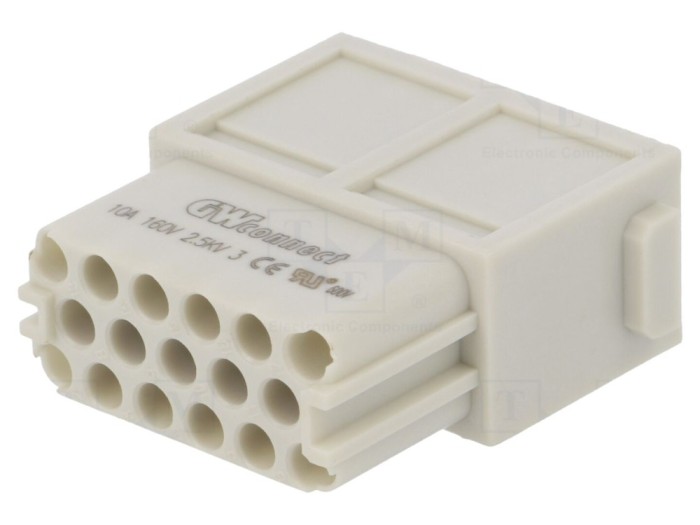 Conector HDC mamă 17 pini 10A