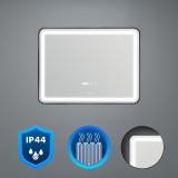 Vio 80 oglindă cu iluminare led 80x60 cm