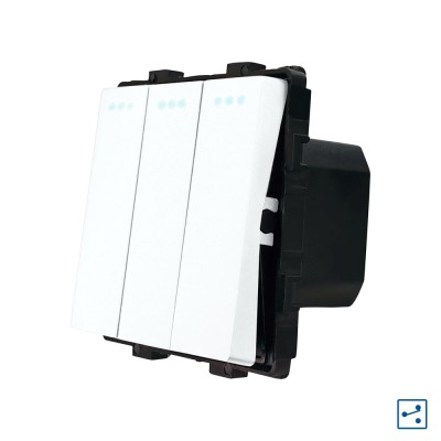 Modul Intrerupator Triplu Cap Scara Mecanic LUXION SmartElectro IntelligentHouse foto
