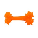 Jucarie pentru caini, forma de OS cu Tepi, 8 cm, portocaliu