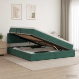 Cumpara ieftin Pat cu storage cu headboard Verde inchis 180 x 200 cm Catifea
