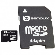 MICROSDHC 8GB SERIOUX CU ADAPTOR CL10 foto