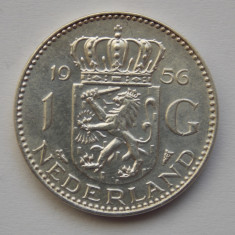 1 GULDEN 1956 OLANDA-argint