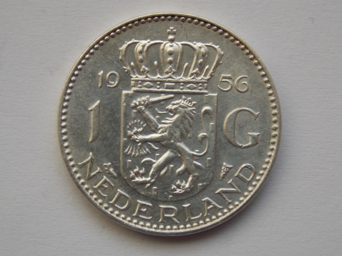 1 GULDEN 1956 OLANDA-argint