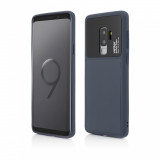 Husa Vetter pentru Samsung Galaxy S9 Plus, Smart Case Easy Grip, Albastru