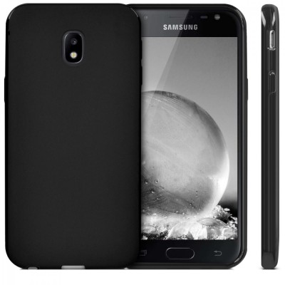 Husa protectie Samsung J530 Galaxy J5 (2017) tip carcasa slim din silicon mat, Negru foto