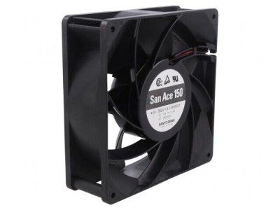 Ventilator axial DC 12V 150mm 512m3/h foto