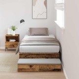Cadru de pat cu depozitare Lemn vechi 226.5 x 90 x 31.5 cm