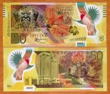 !!! F. RARR : TRINIDAD-TOBAGO - 50 DOLARI 2014 , COMM - P 54 - UNC / POLIMER / 50 ANI BANCA CENTRALA