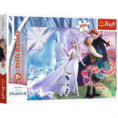 Puzzle Trefl 200 Frozen2 universul magic foto