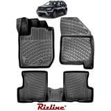 Covorașe Tăviță Dacia Duster 2018&ndash;2022 4x2 Prestige &ndash; Rizline, Cauciuc