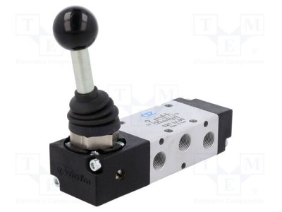 Valvă mecanică PNEUMAT 5/2 bistabil G1/8 0,9-10 bar aer comprimat foto