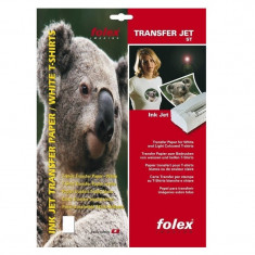 Hartie transfer termic, materiale textile albe sau culori deschise, printare inkjet - A3 foto