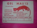 HOPCT 15153 MAU 13 [ PISICA ] - GERMANIA--CARTE POSTALA RADIO AMATOR / RADIOAMATORI CARICATURA -CIRCULATA